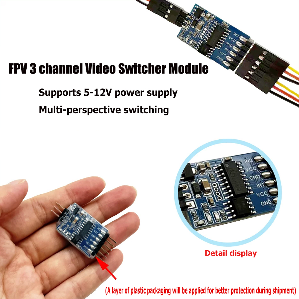 5.8G 3 Channel Video Switcher  - огляд і ціна Fpv Drone Motor