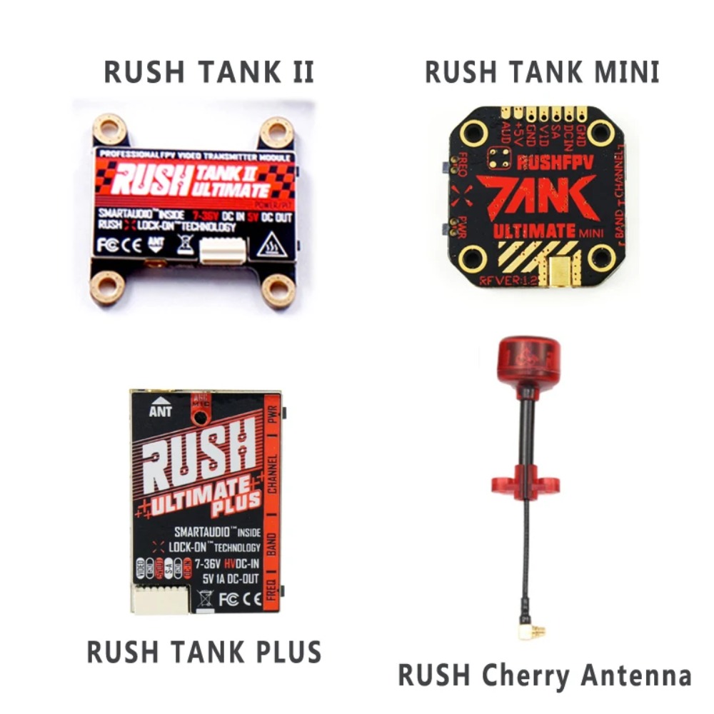 RUSH TANK Ultimate II/Mini/PLU - огляд і ціна Fpv Drone Vtx